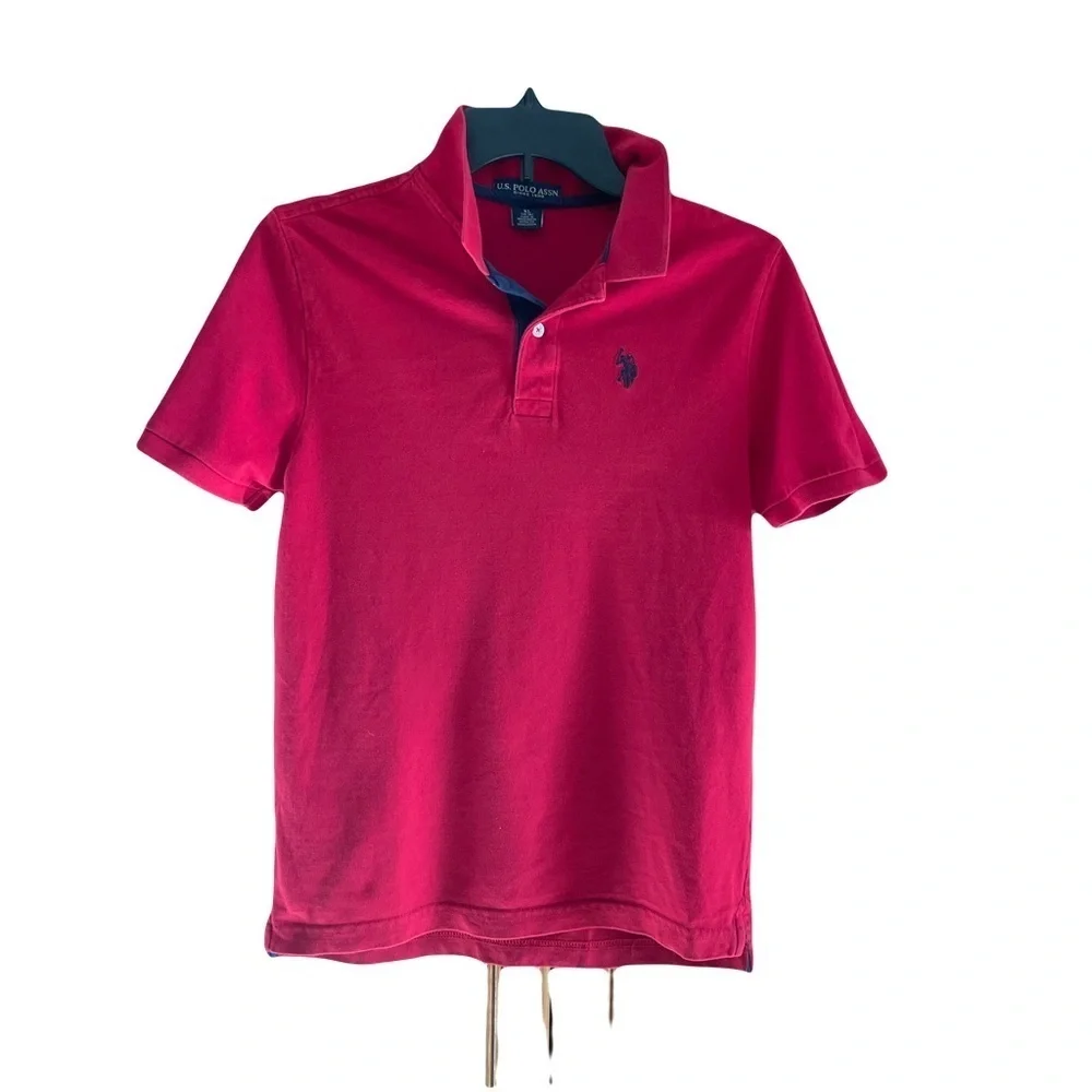 U.S. Polo Assn. Vibrant kids Red Polo Shirt size XL-14/16 good condition